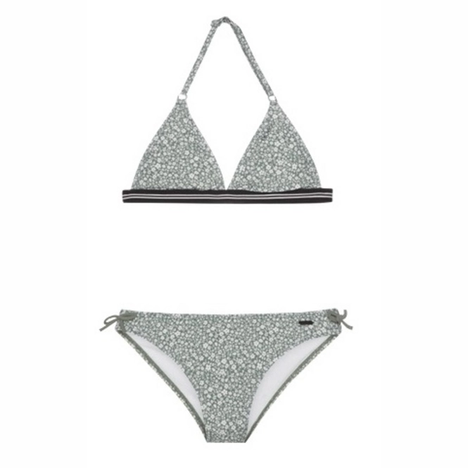 Bikini Protest Girls Ibisa Jr Triangle Glass Bottlegreen Badenstrand